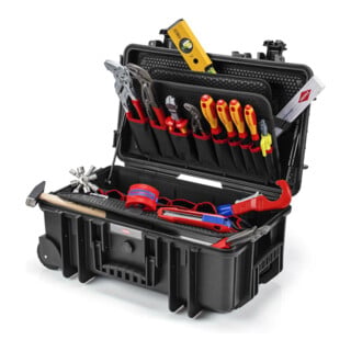 KNIPEX 00 21 33 S Werkzeugkoffer "Robust26 Move" Sanitär, 17-teilig